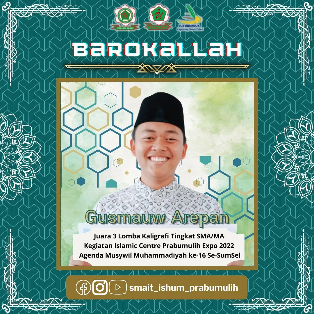 Juara 3 Lomba Kaligrafi