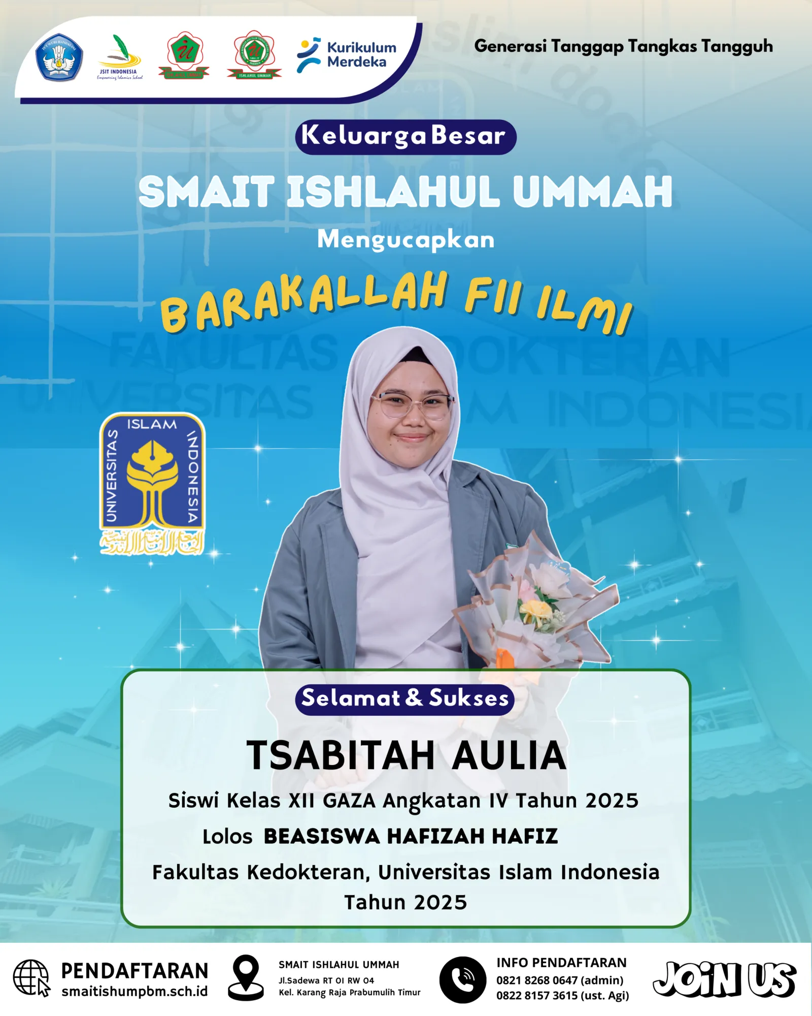 Beasiswa Hafizah Hafizh Pendidikan Kedokteran UII Yogyakarta