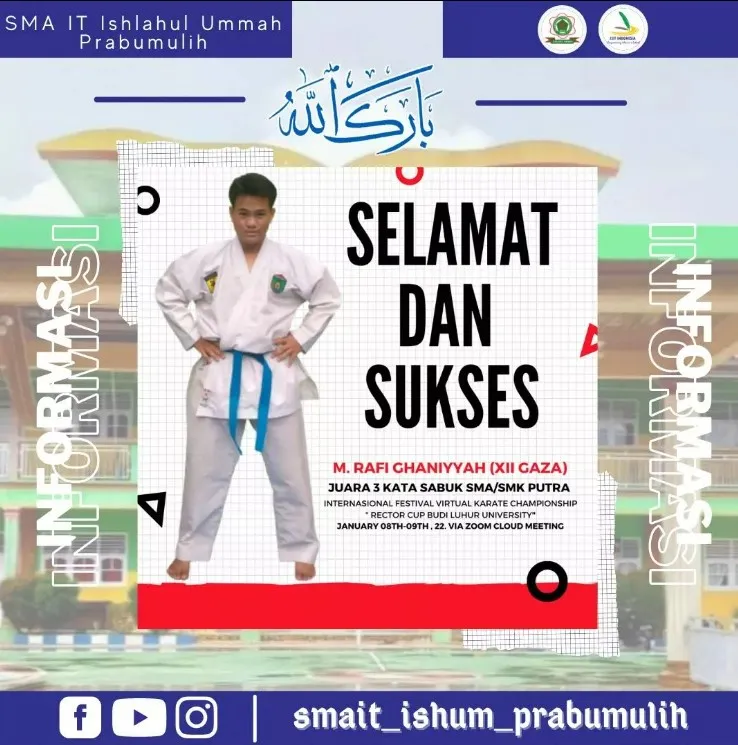 Prestasi Siswa: Juara 3 Karate Internasional (Juara 3 Tingkat Internasional)